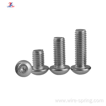 British And American Round Head Hex Screws